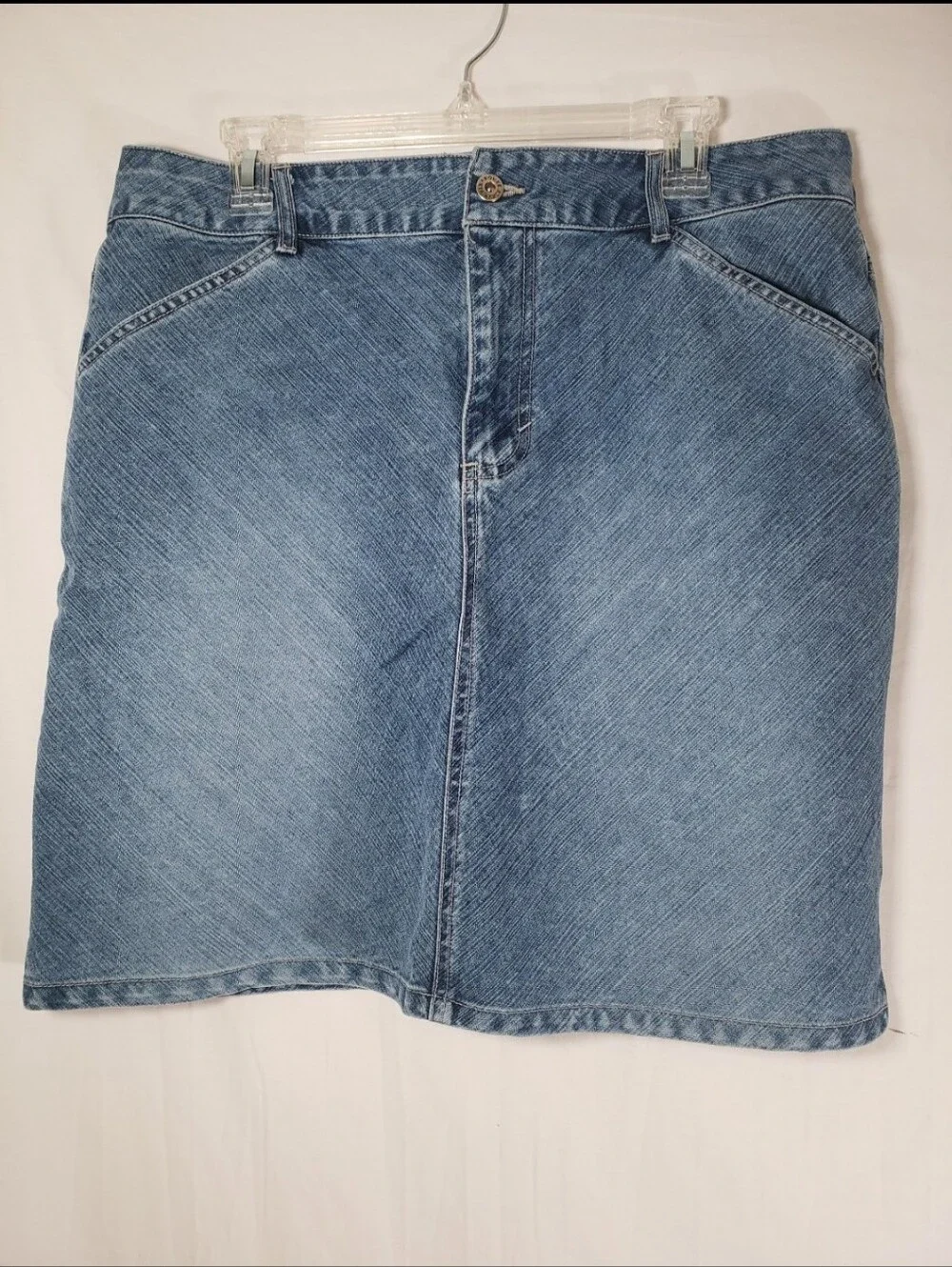 Route 66 Medium Washed Blue Jean Skirt Sz 16